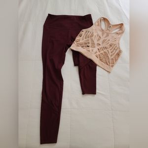Workout set leggings and top